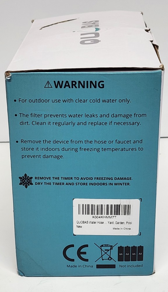 4 Zone Water Timer, Programmable Sprinkler Timer for Garden Hose with Rain Delay