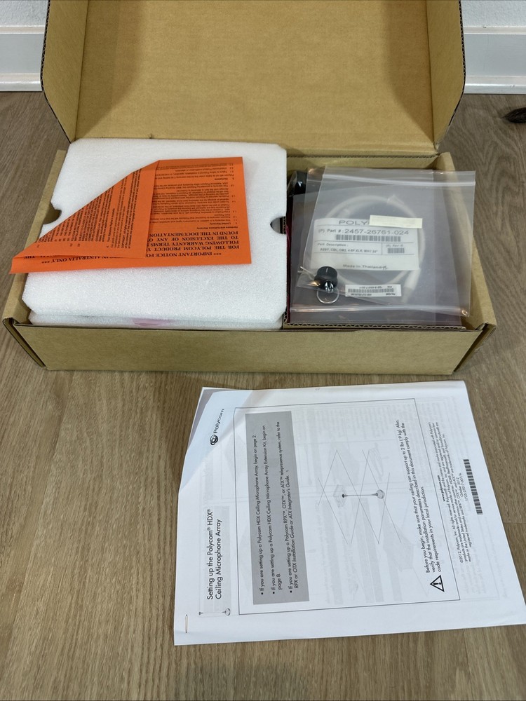 New Open Box Polycom HDX Ceiling Microphone Array for HDX Video Conferencing