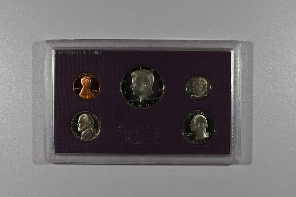 1987-S 5-Coin Proof Set/Box (Original Package)