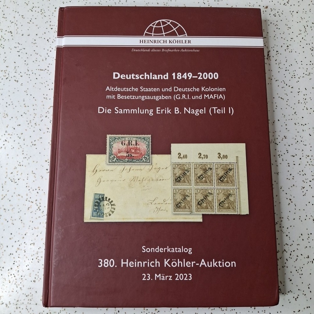 Heinrich Kohler-Auktion 380 Deuschland 1849-2000 March 2023 German
