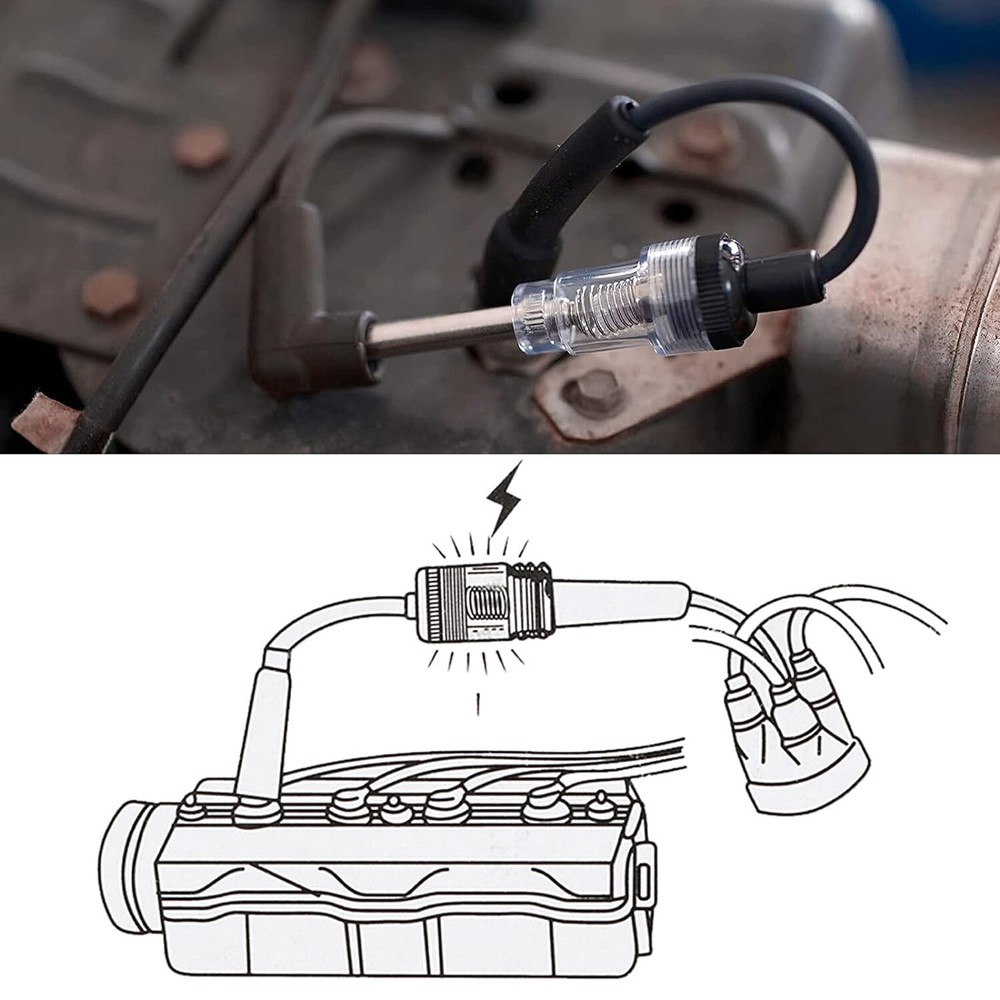 Spark Plug Tester Ignition System Coil Engine In Line Auto Diagnostic Test Tools