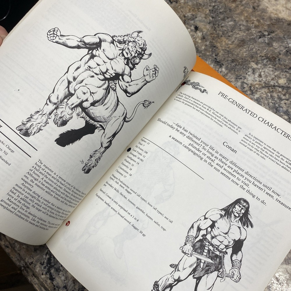 AD&D 1st Edition CB1 CB2 Conan Module Set Complete Unchained! Against Darkness!