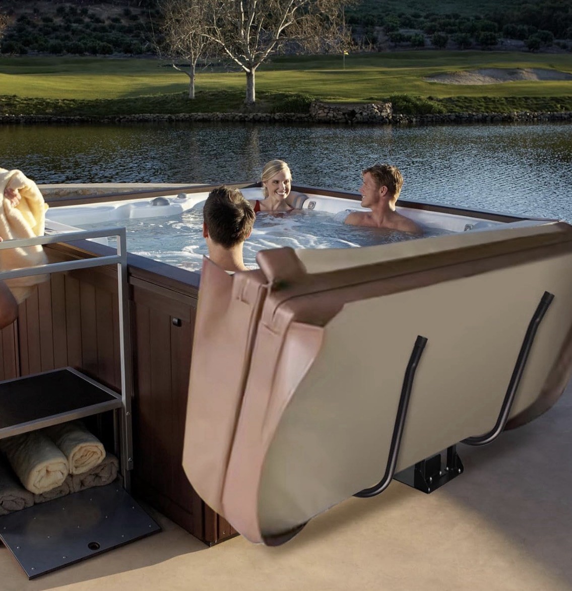 Hydraulic Hot Tub Cover Lift Spa Cover Lift System Adjustable Height