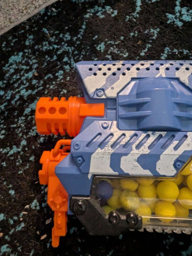 💥 Nerf Rival Nemesis MXVII-10K Blue 50 balls Battery Tested Working 💥