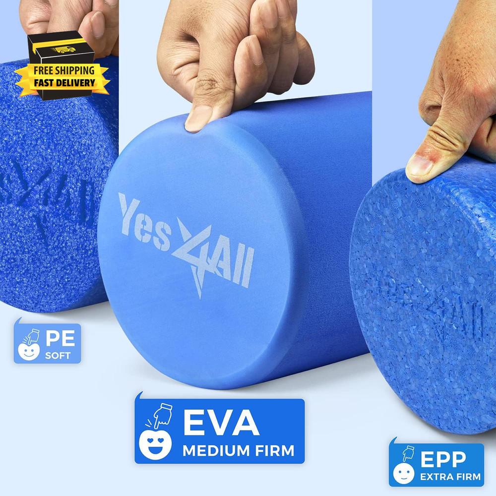 EVA Medium Density Foam Roller for Back - round Back Roller for Exercise, Yoga &