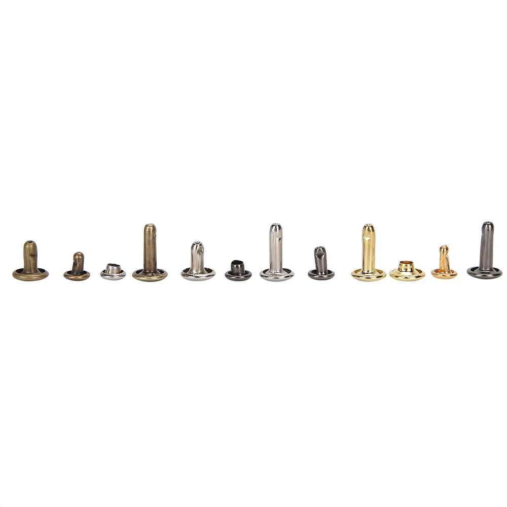 363Pcs Leather Rivets Set Rust-Proof Durable Brass Hand‑Made Accessories For DIY