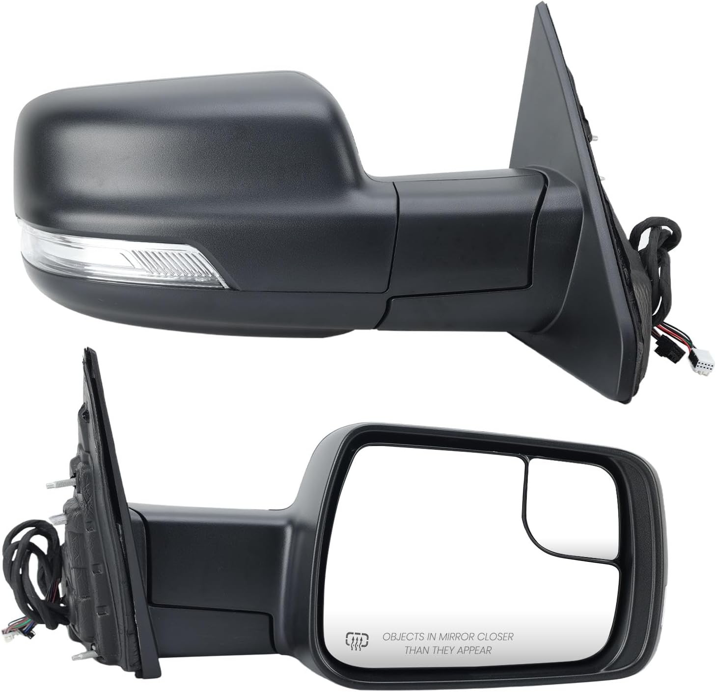 Heated Mirror w/Power Fold Signal Light Right For 2019-2024 Ram 1500 68276500AH
