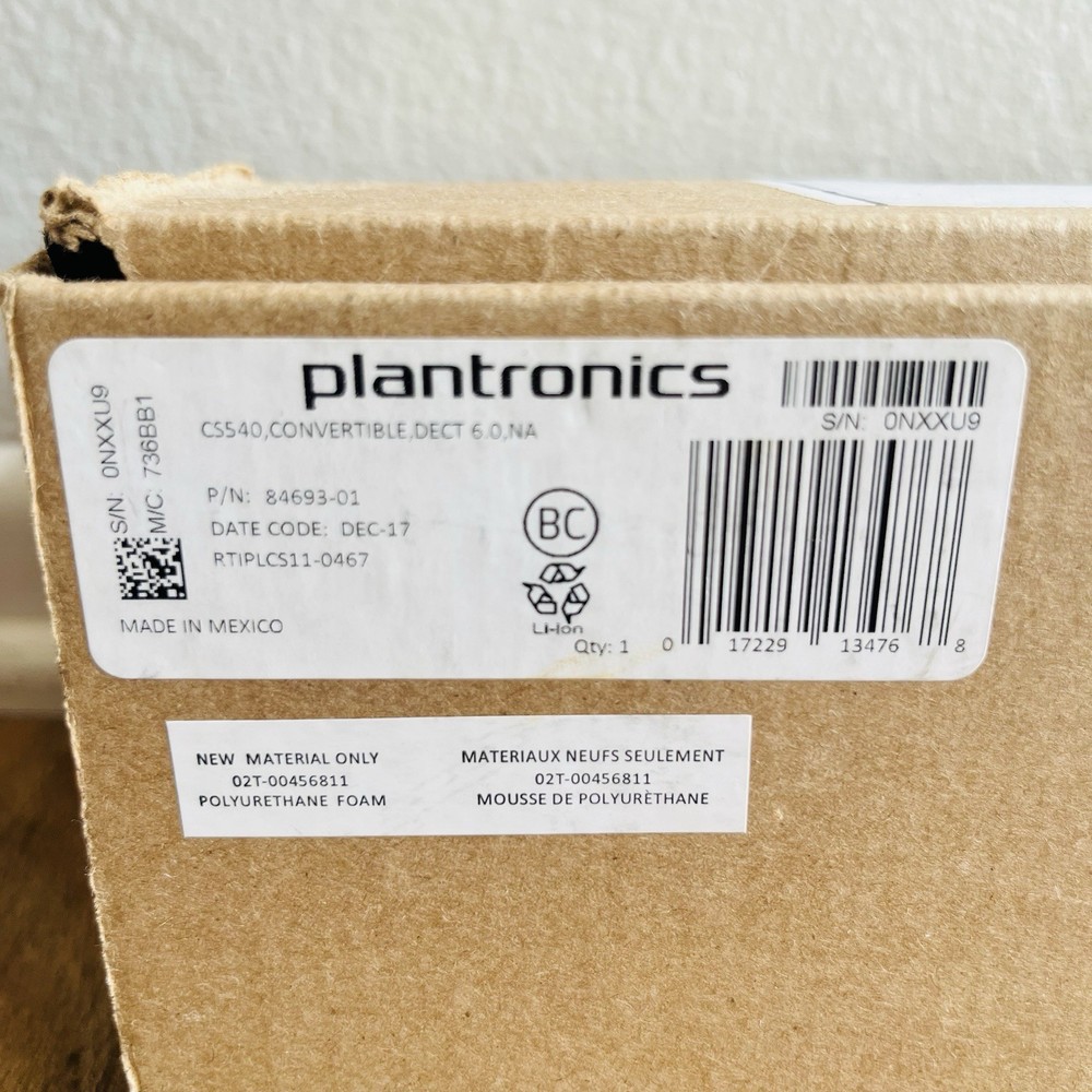 Plantronics CS540 Convertible Wireless Headset | Black