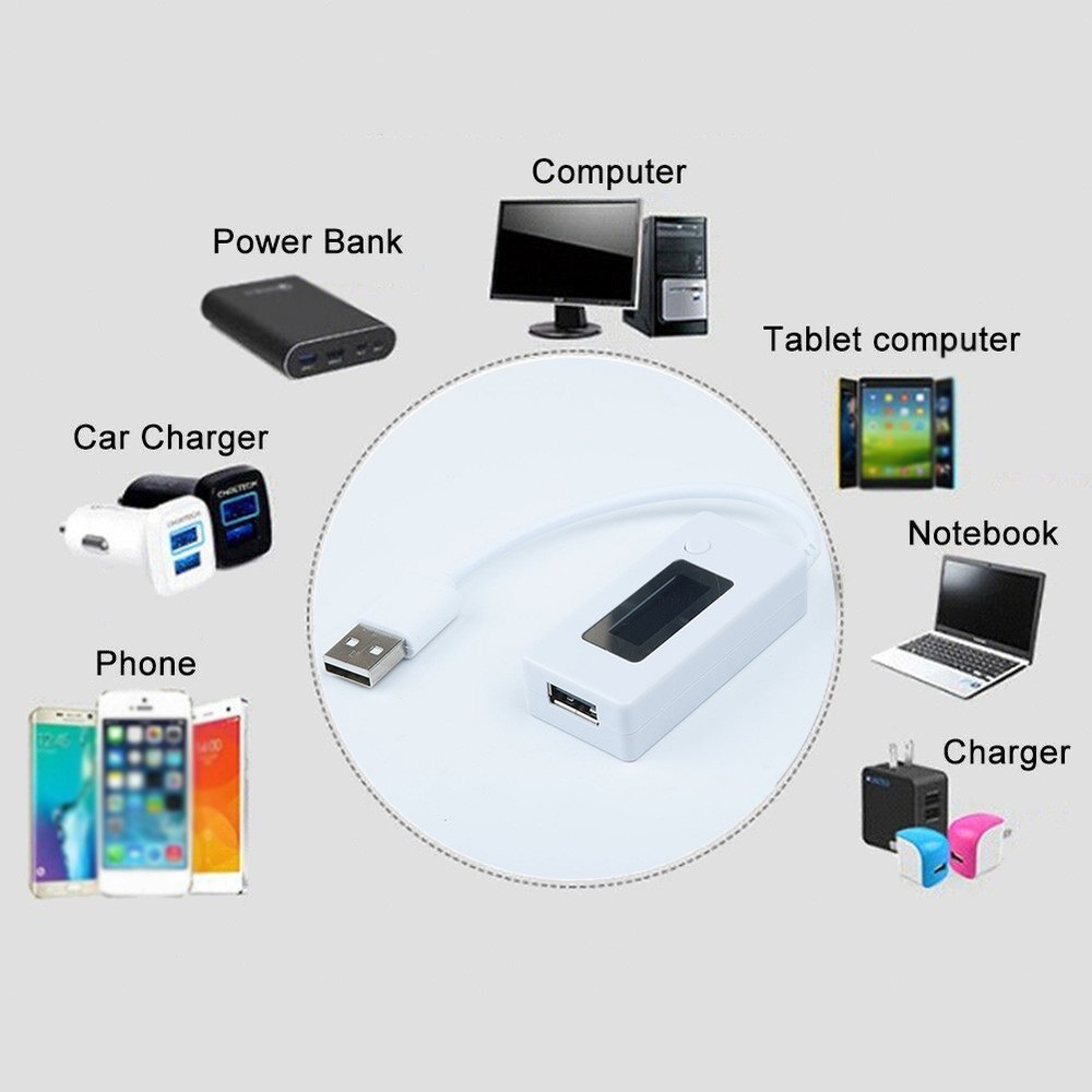 Speed Voltage Current Tester Data Adapter Cable White Sale Stock