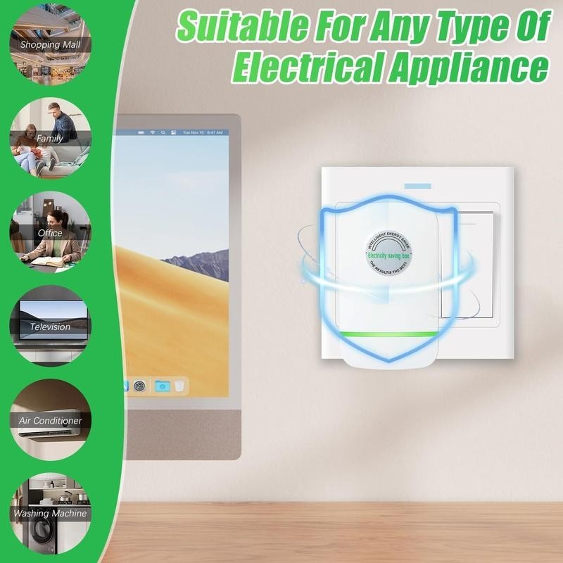 1PCS Plug-In Power Box with US Plug, Wide Voltage Range 90–250V, 2026 Design