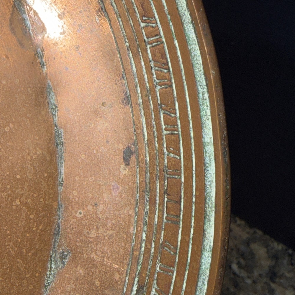 Vintage Etched Copper Tray Middle Eastern Design