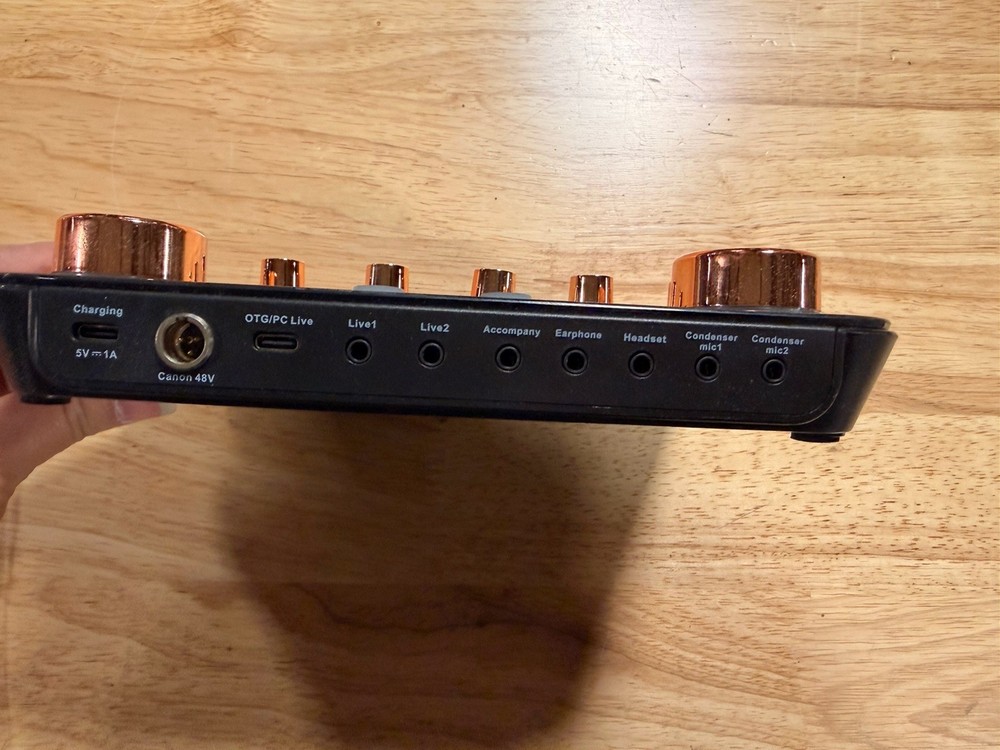 USB Audio Interface Sound Card Mixer Streaming Podcast PC Untested No Cables