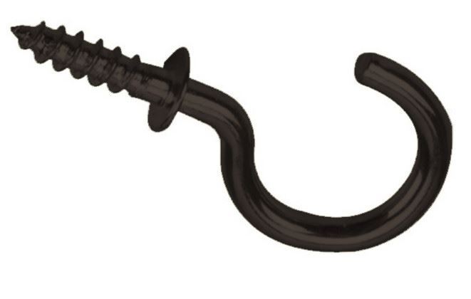 1 1/4" Cup Hook w/ Shoulder Bronze (100 PER BAG)