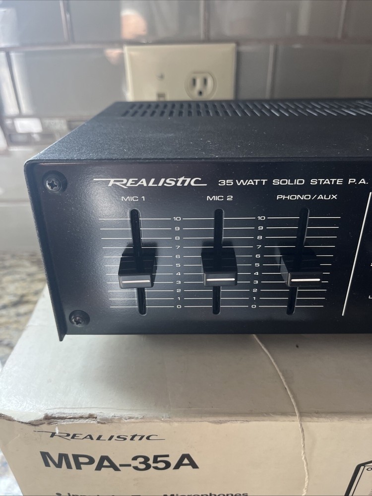 Realistic MPA 35A Public Address Amplifier 35 Watt Model 32-2027A Solid State