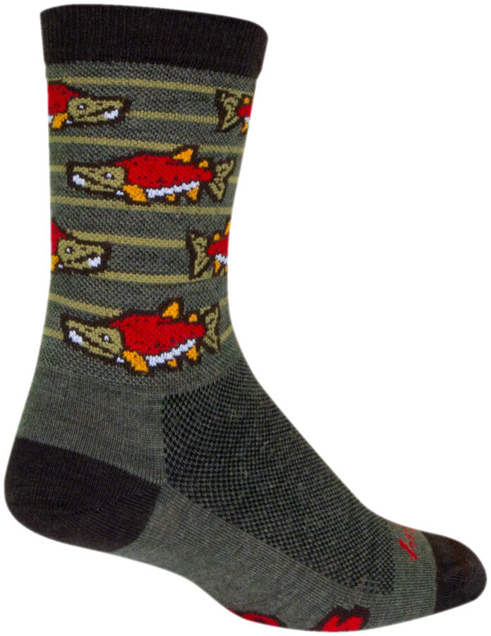 Sockguy Sock Eye 6" Wool Crew L/xl