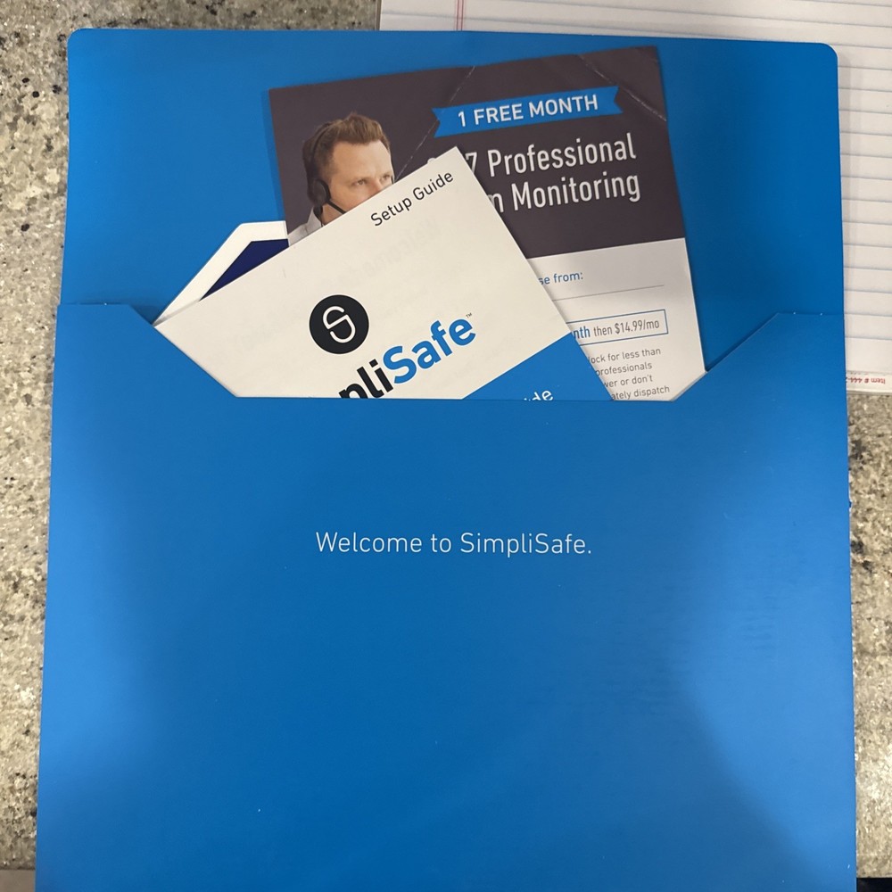 SimpliSafe Home Security System 7 PC Extra Original White New