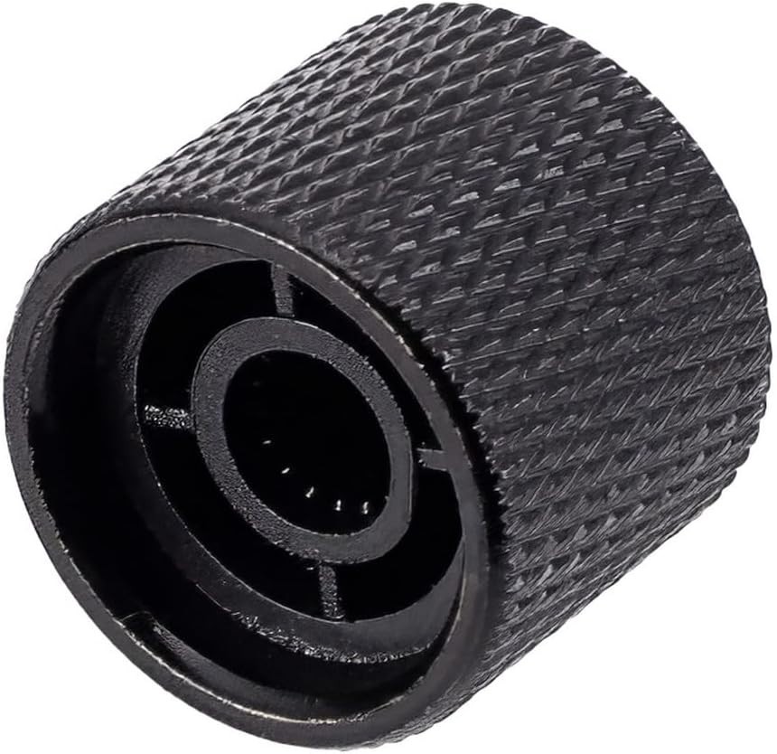 4Pcs Black Metal Guitar Control Knob Volume Tone Control Dome Knobs Guitar Ba...