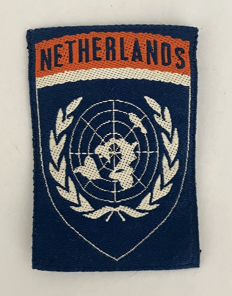 Netherlands United Nations overseas shoulder patch, woven type