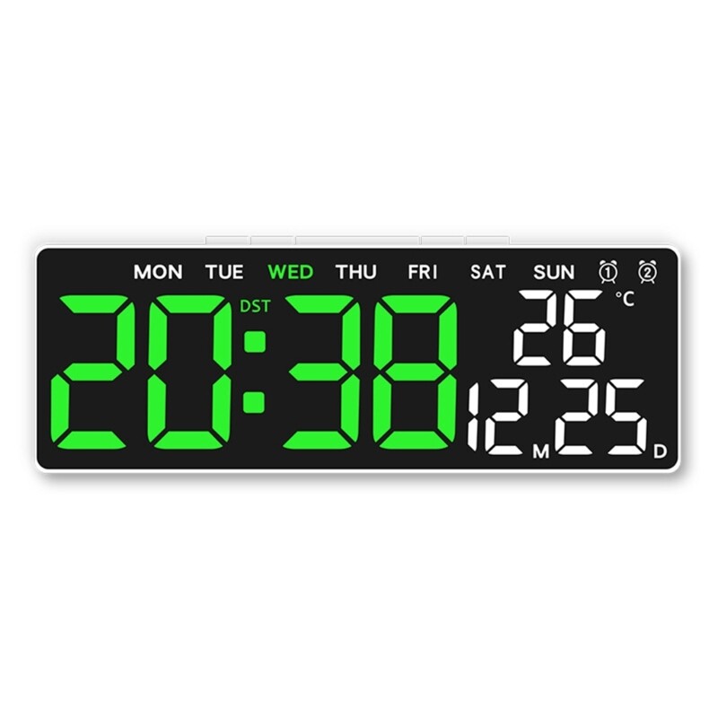 Multifunctional Simple LED Digital Clock with Date Week Display for Office Home