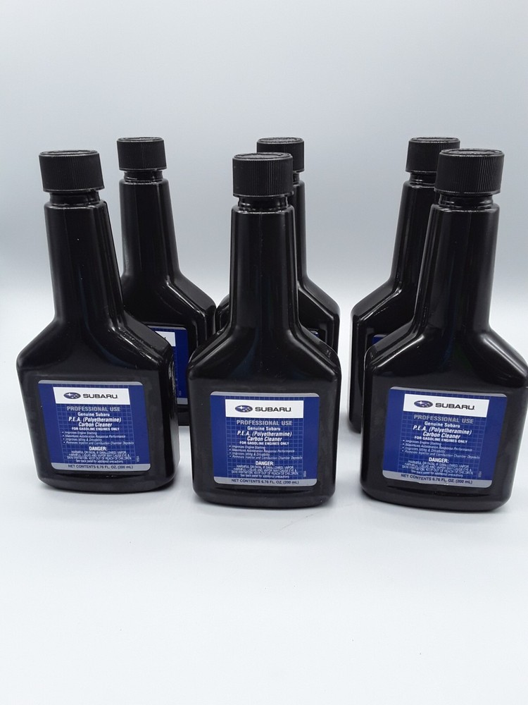 6 Pack SUBARU P.E.A. ( Polyetheramine) Carbon Cleaner , 6.76 Fl Oz