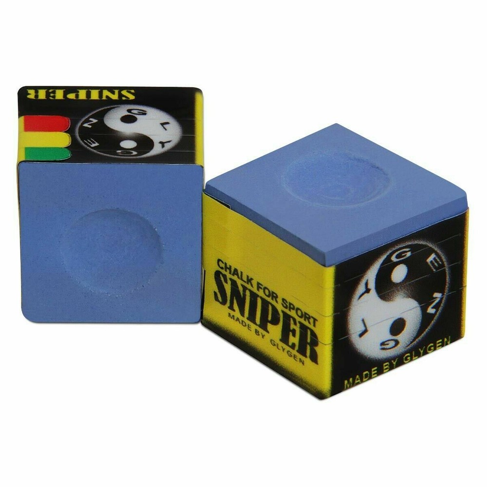 SNIPER Billiard CHALK - BLUE - One piece