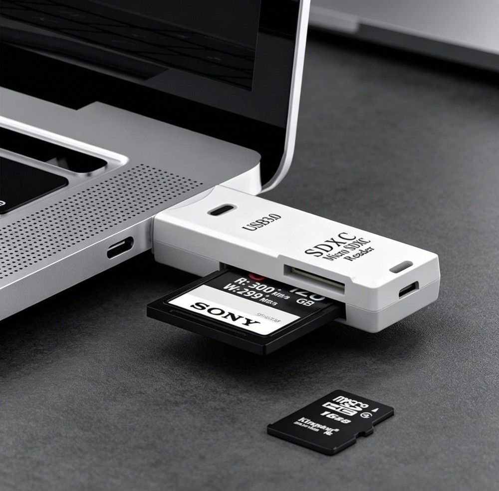 USB3.0 SD Card Reader for PC Micro SD Card to USB Adapter for Camera Memory Card