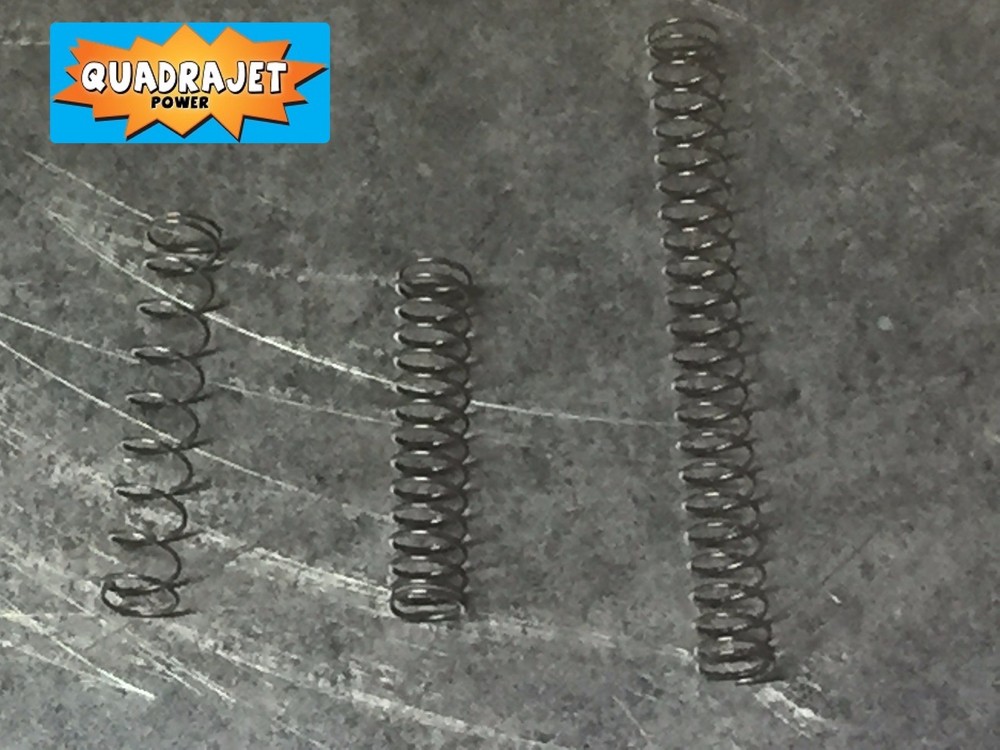 Quadrajet power piston return spring assortment