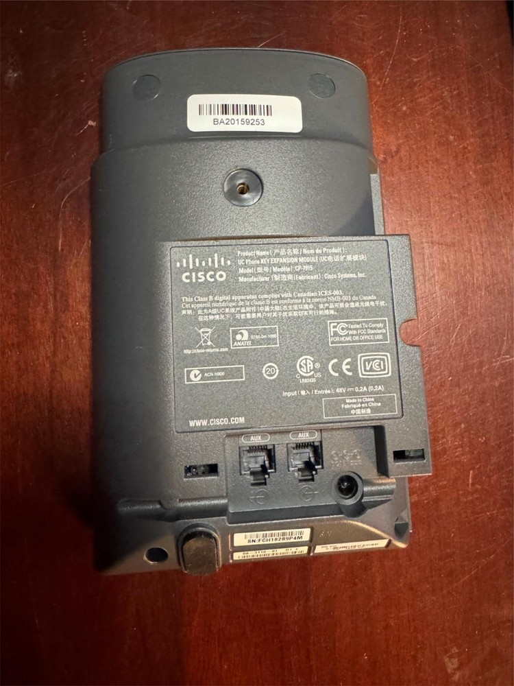 New Cisco CP-7915 Expansion Module