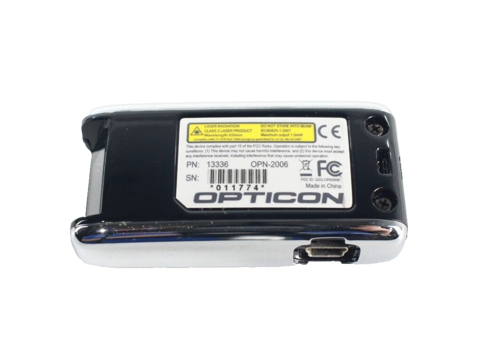 Opticon OPN2006 Bluetooth Wireless Barcode Scanner Black with Power Cable (Z3E)