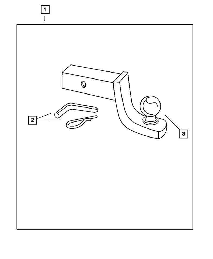 Genuine Mopar Trailer Hitch Ball 82213565