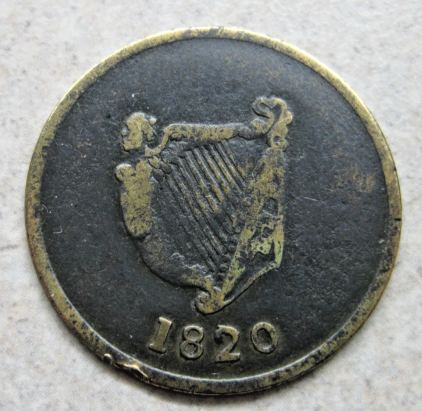 1820 Lower Canada Bust & Harp token LC-60-7