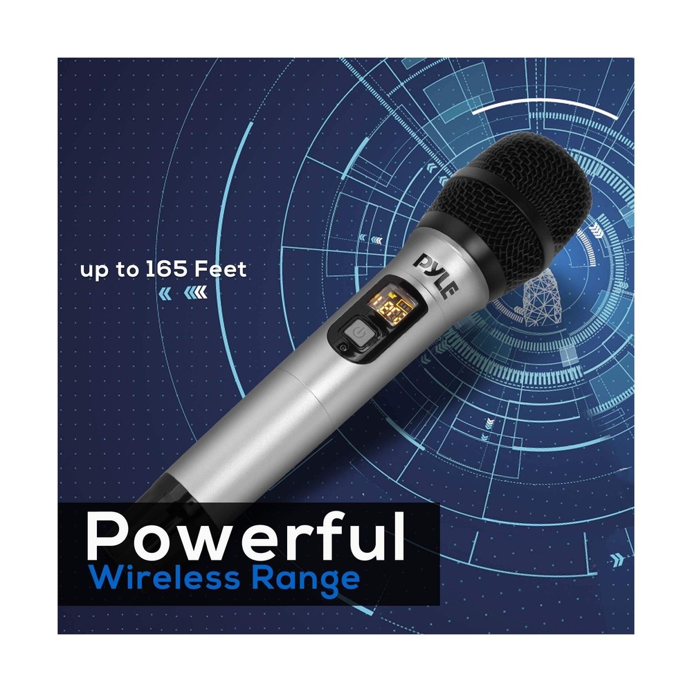 PYLE Portable UHF Wireless Microphone System - Professional Battery... Fast Ship
