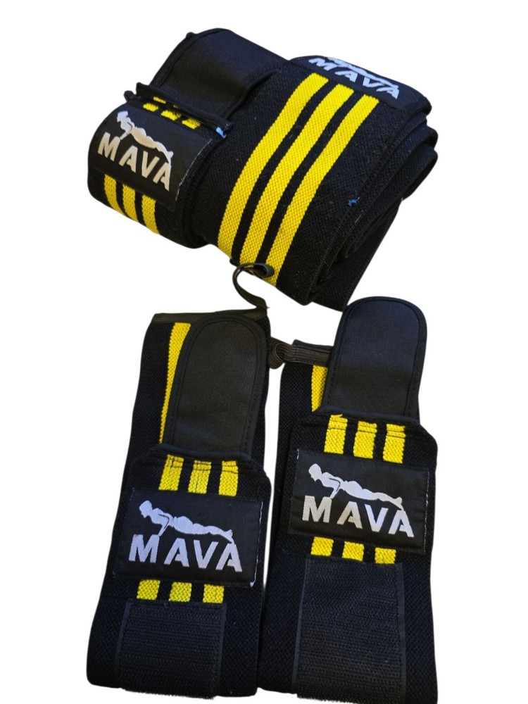 Mava Wrist wraps, 14” 1Pair And 2 Straps