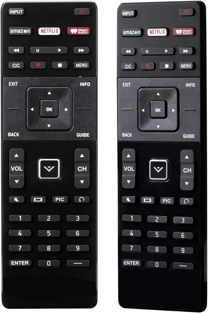XRT122 Universal Replacement Remote Control for All Vizio Medium, Black