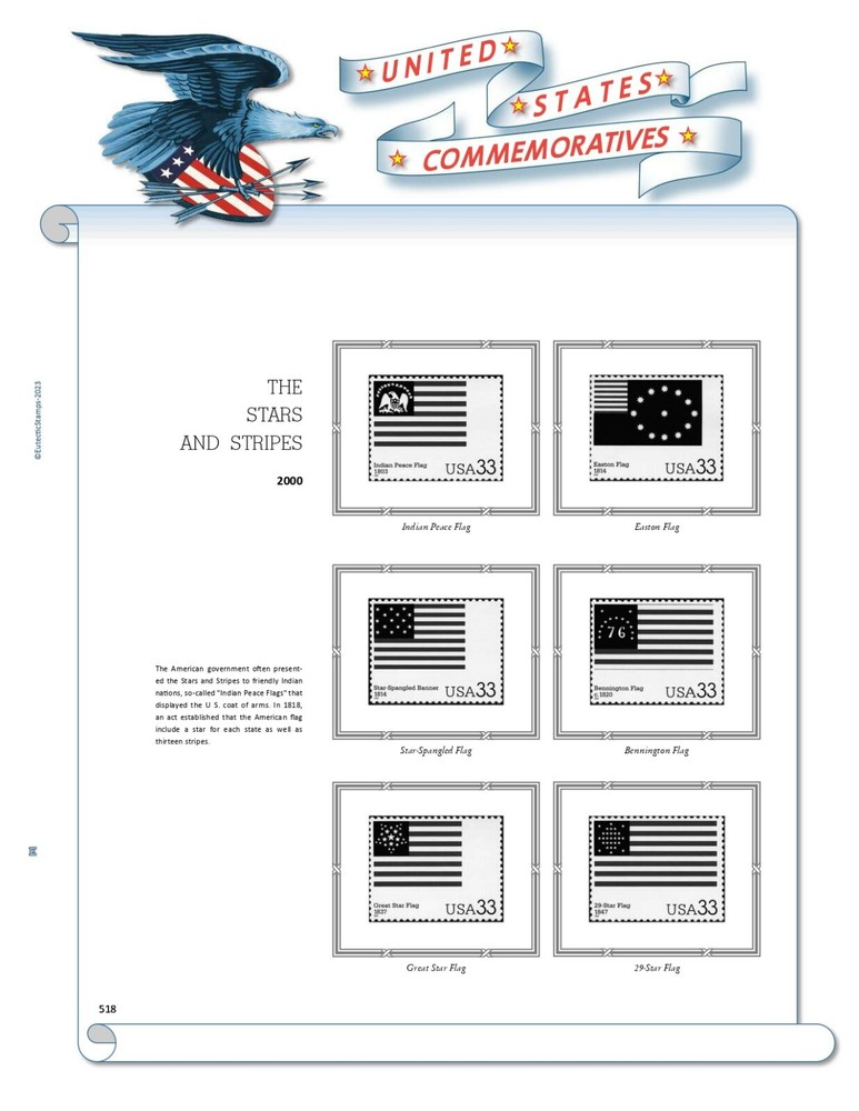 2000 U.S. Commemorative Singles COMPLETE Supplement (White Ace Alternative)