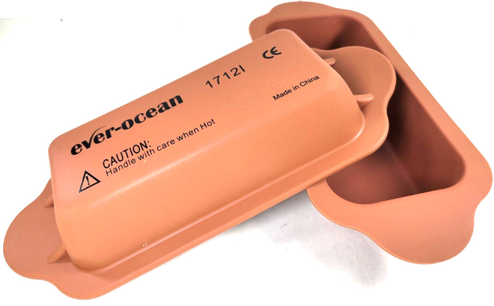 2 Pack - SUBWAY Baking Pan 6 inch Silicone Bread Pan EVER-OCEAN 17121