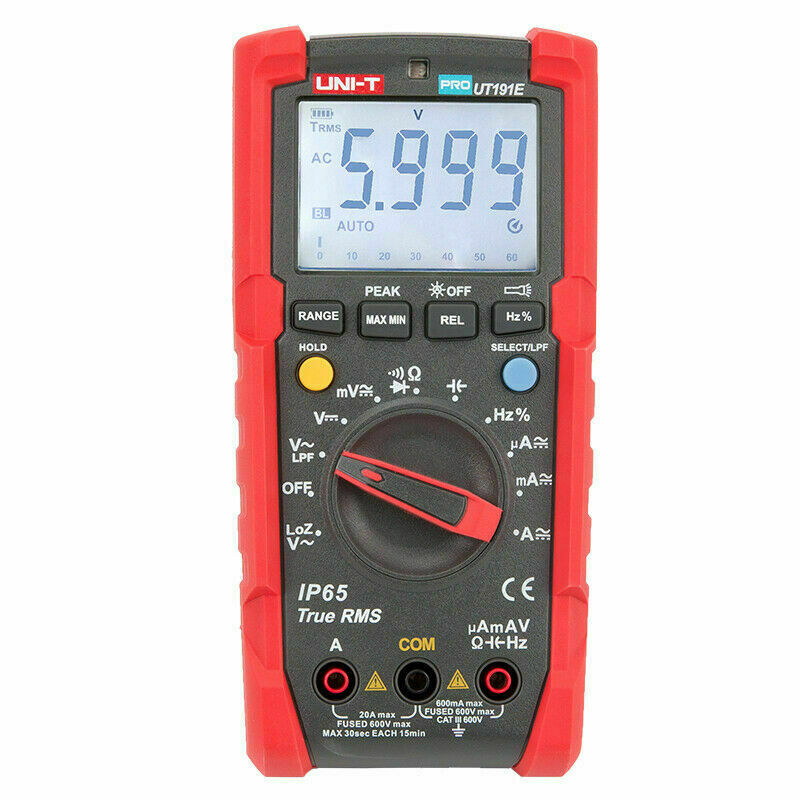 1PC Professional Multimeter True RMS AC/DC 2M Drop Test / IP65 UT191E