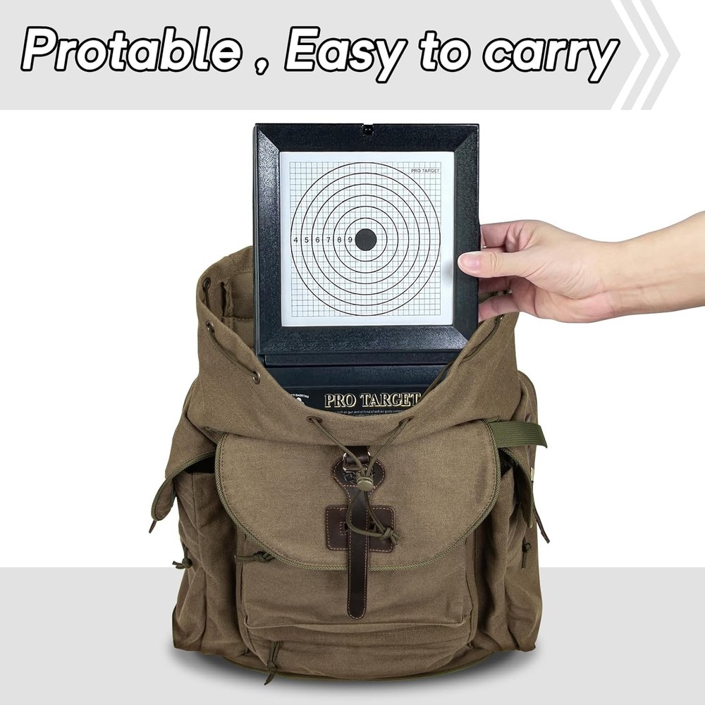 Folding Airsoft Target with Catcher - Perfect for Backyard Shooting Practice