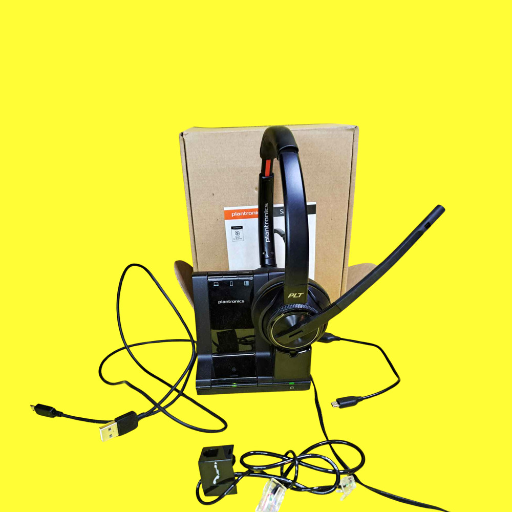 ⚡PLANTRONICS SAVI 8220 PREMIUM WIRELESS HEADSET OFFICE CALL CENTER MULTI-DEVICE⚡