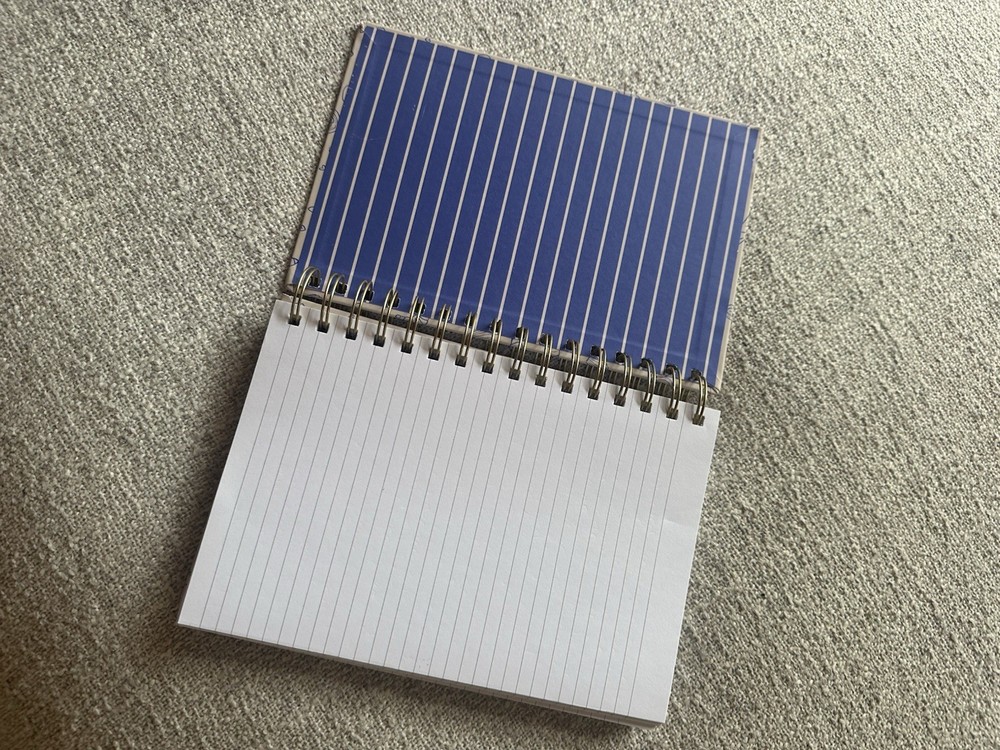 Lined Journal Cute Croissant Pattern