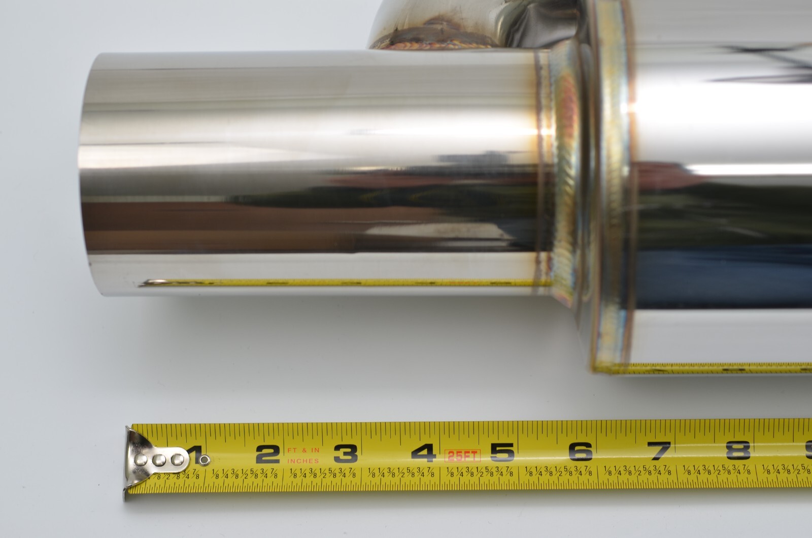 1320 ultra quiet QW resonator muffler stainless steel universal 3" inlet & out