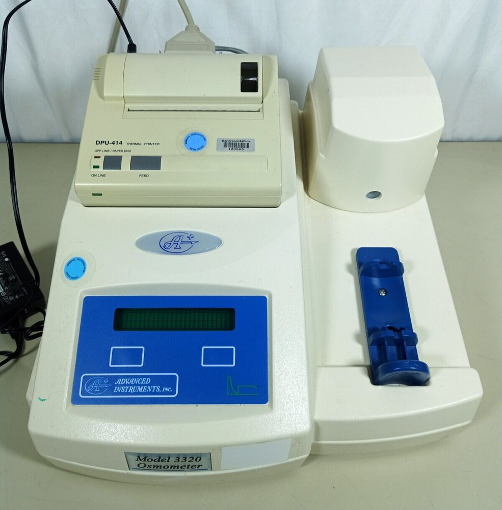 Advanced Instruments Model 3320 Micro Osmometer Single Sample w/DPU-414 Printer