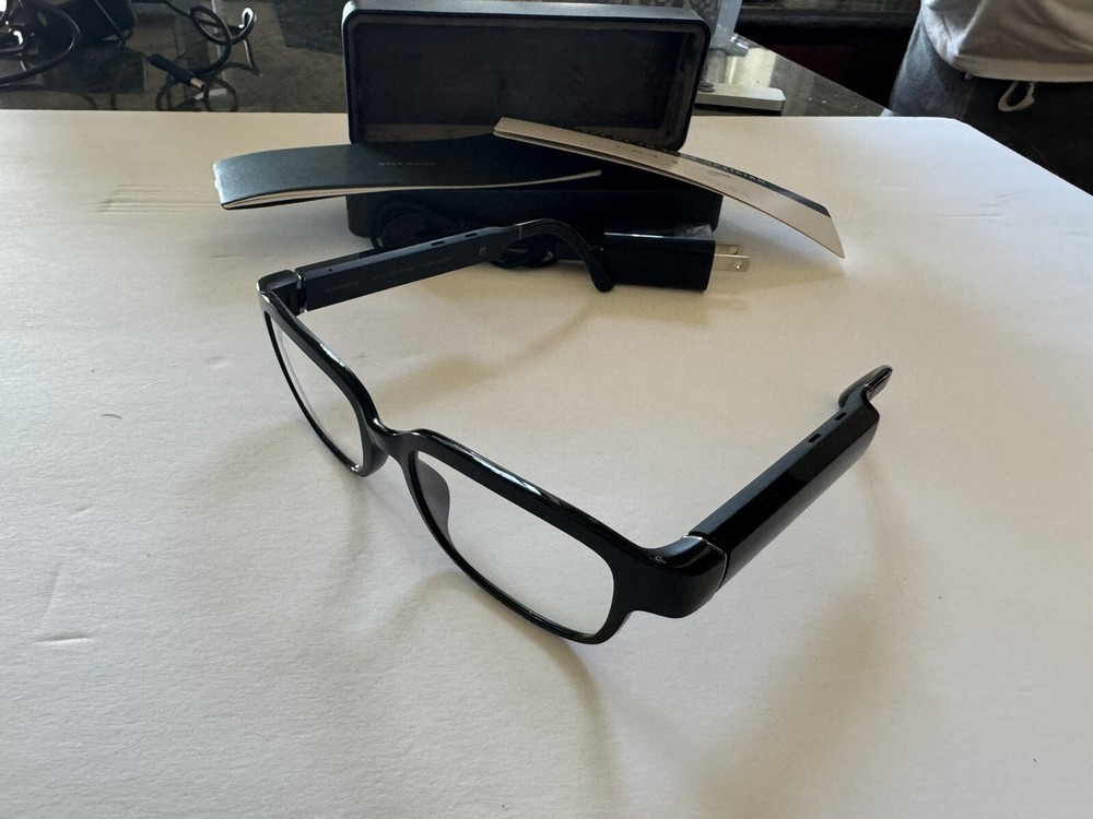 Black Amazon Echo Frames 1st Generation Smart Audio Glasses with Alexa