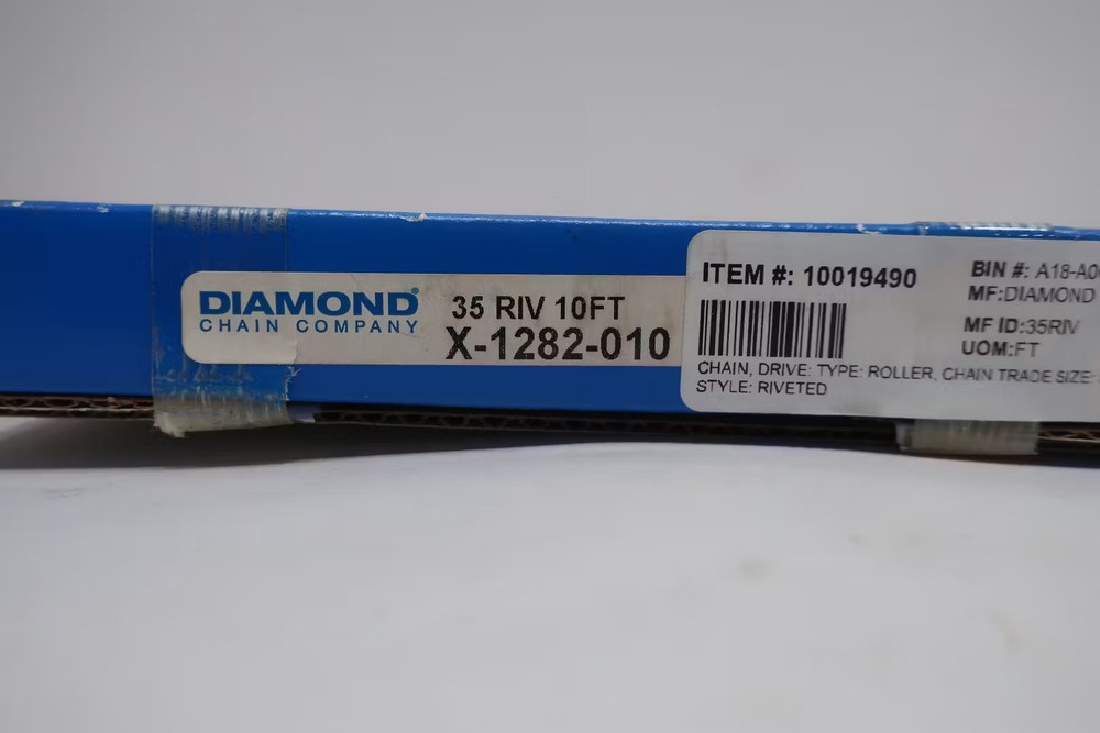 Diamond X-1282-010 Single Roller Chain 10ft