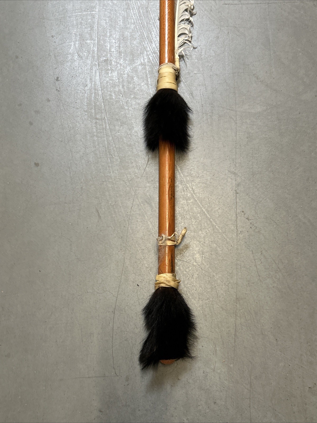 Vintage Native American Ceremonial Lance Spear Indian Lance 66” Replica L. Notah