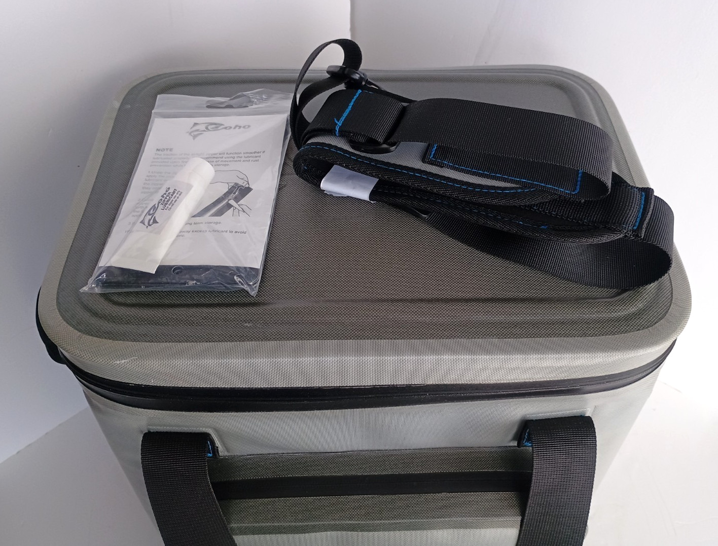 Coho 24 Can Soft Sided Leak Proof Air Tight Insulated Cooler & Lunch Box Gray