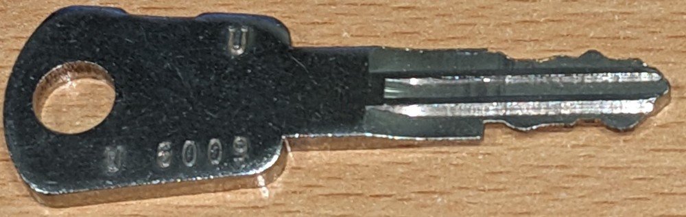 GREENWALD SENTINEL 2 KEY PART #GW91-2000-19 CODED U6009
