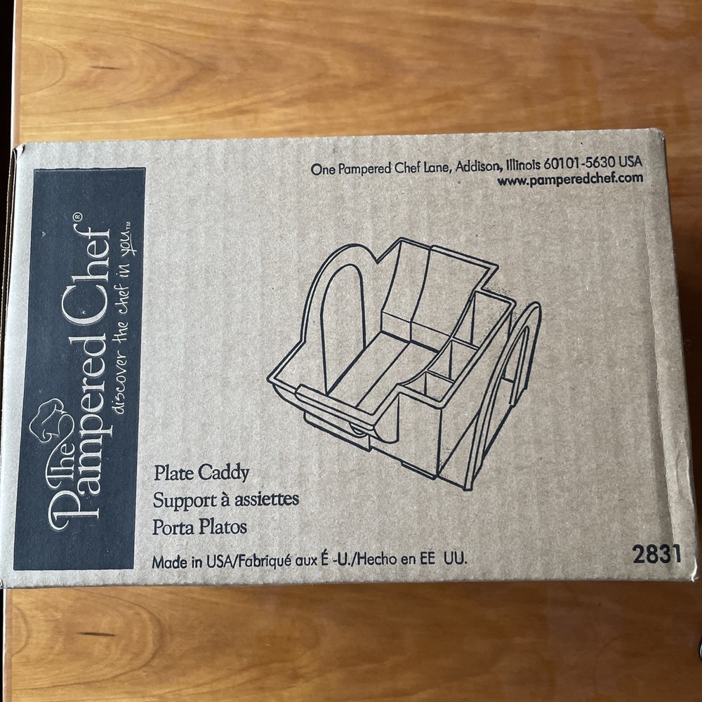 Pampered Chef Plate Silverware Caddy #2831 Nib