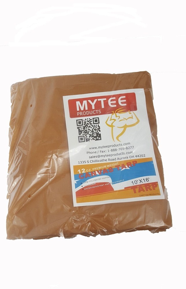 12 OZ Heavy Duty Water Resistant Canvas Tarp - Water Resistant & Breathable