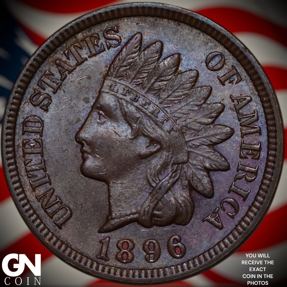 1896 Indian Head Cent Penny A7225